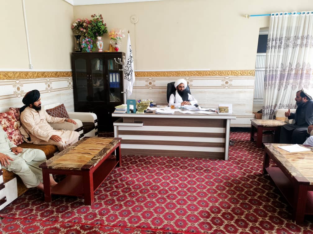 د هلمند دکرنې رییس دکرنې وزارت له پلاوي سره وکتل