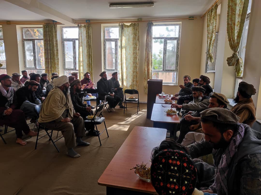 دیدار رئیس زراعت کاپیسا با اعضای انجمن جنگلداری و محافظان جنگلات ولسوالی نجراب 