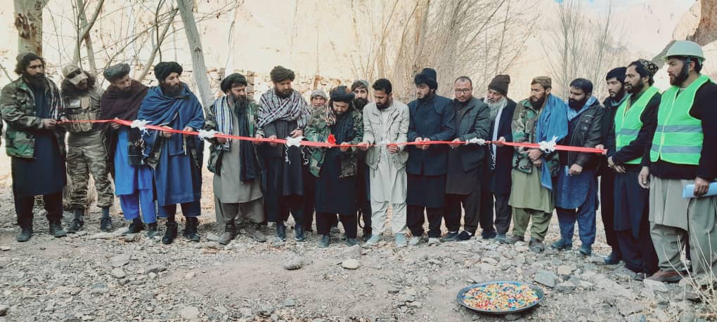 کار ساخت یک چکدم در ولسوالی شیبر ولایت بامیان آغاز شد