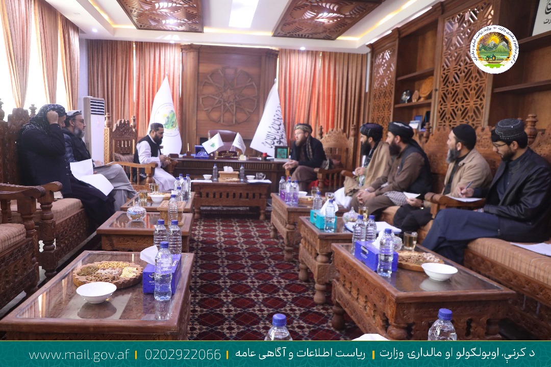 دیدار وزیر زراعت با هیئت اداره امور ریاست الوزراء امارت اسلامی افغانستان