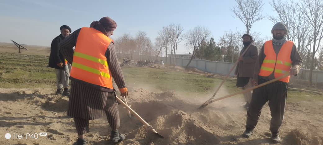 از پیشرفت کار کانال آبیاری و راش گردان ولسوالی چهاربولک ولایت بلخ نظارت شد