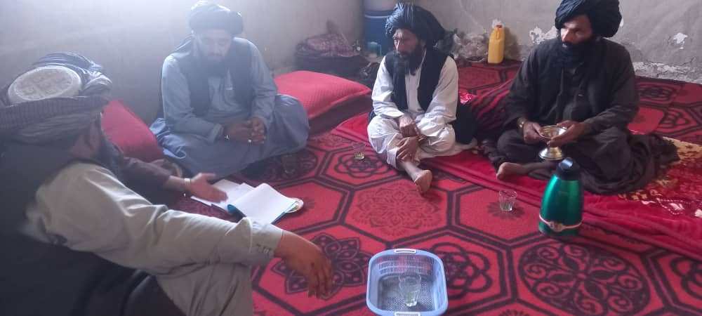 خانشین ولسوالی ته د هلمند دکرنې رییس سفر