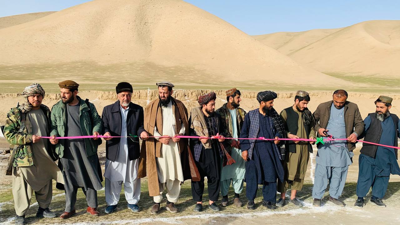 کار ساخت یک چکدم در ولسوالی دولت آباد ولایت فاریاب آغاز شد
