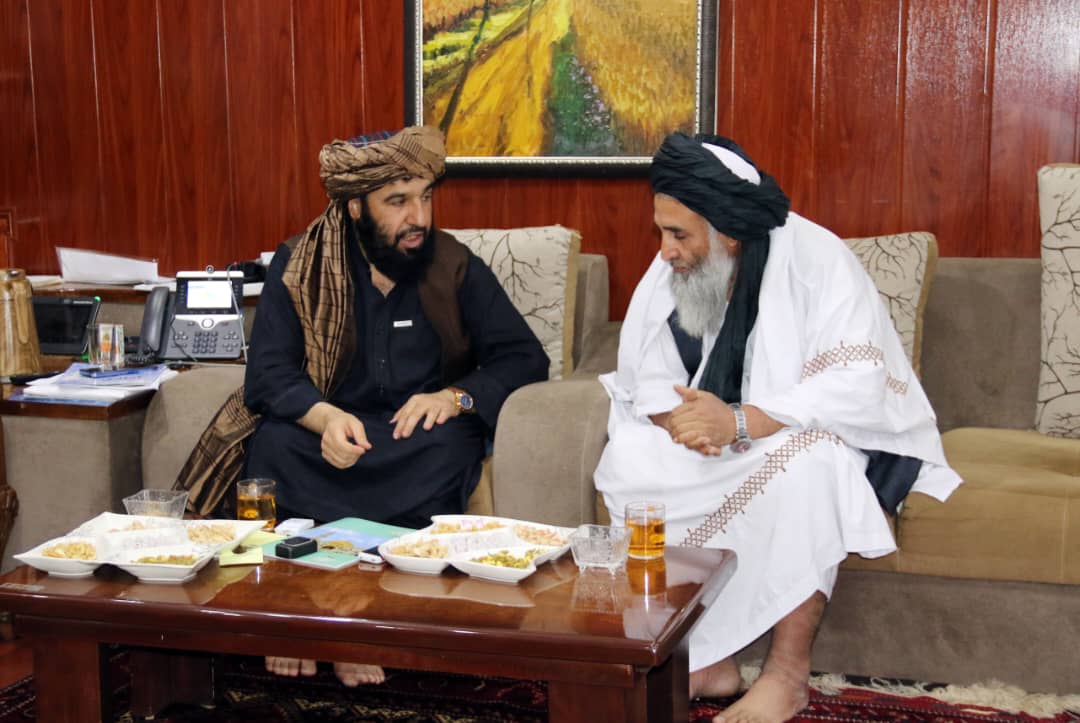 مالي او اداري مرستیال د ځمکو چارو رییس سره وکتل