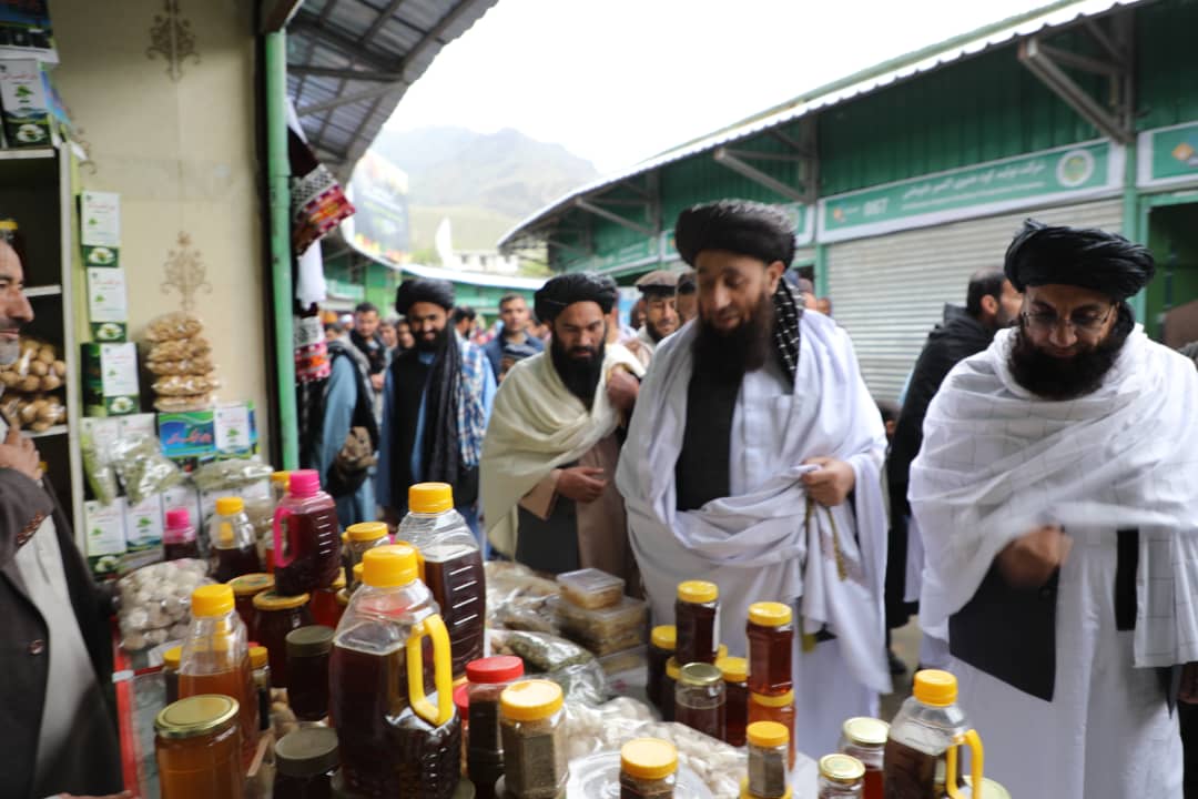 بازدید معین زراعت و مالداری از غرفههای نمایشگاه محصولات زراعتی