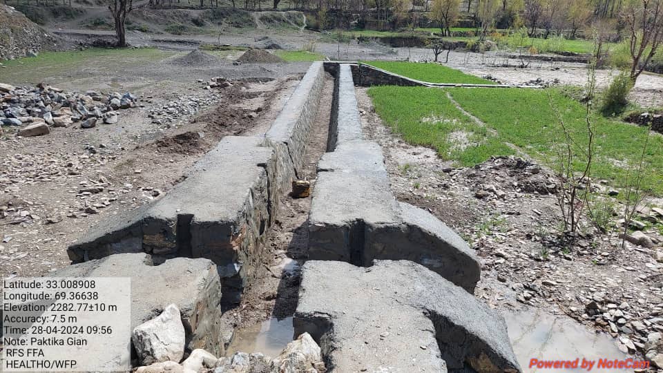 د پکتیکا دکرنې ریاست؛ ګیان کې د اوبولګولو پروژې چارې په بشپړېدو دي