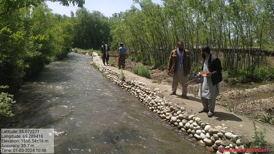 سروی کانال شهبازخیل ولایت کاپیسا توسط وزارت زراعت
