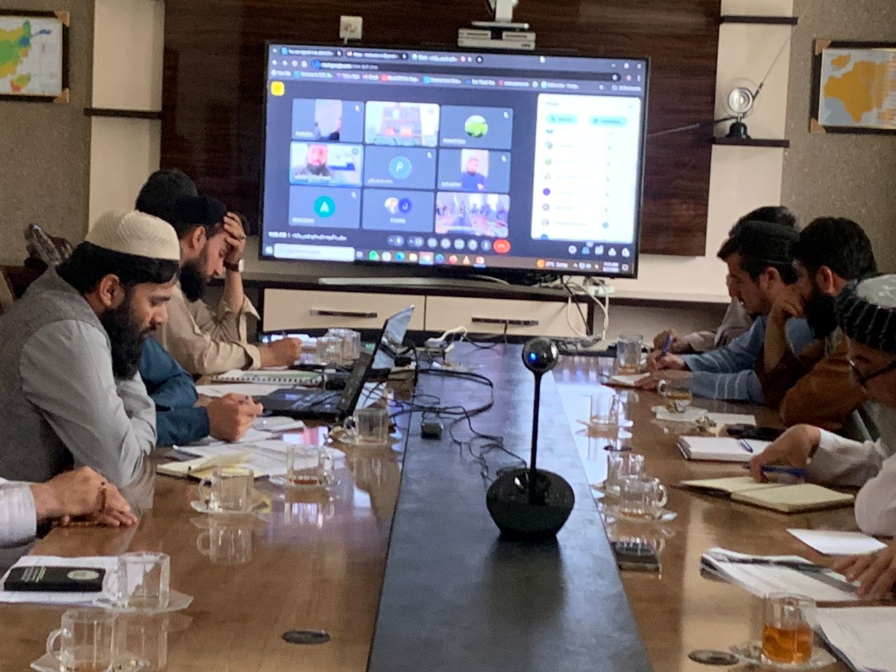تدویر جلسه آنلاین ریاست عمومی منابع طبیعی با کارمندان زراعت ولایات
