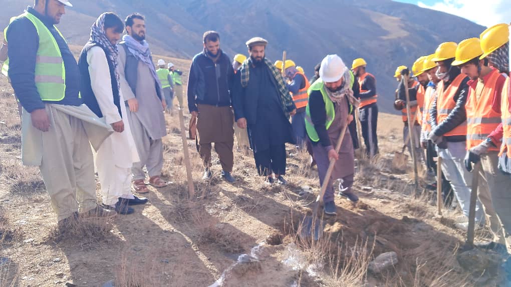 آغاز پروژه اعمار چکدم و واترشیت در پنجشیر