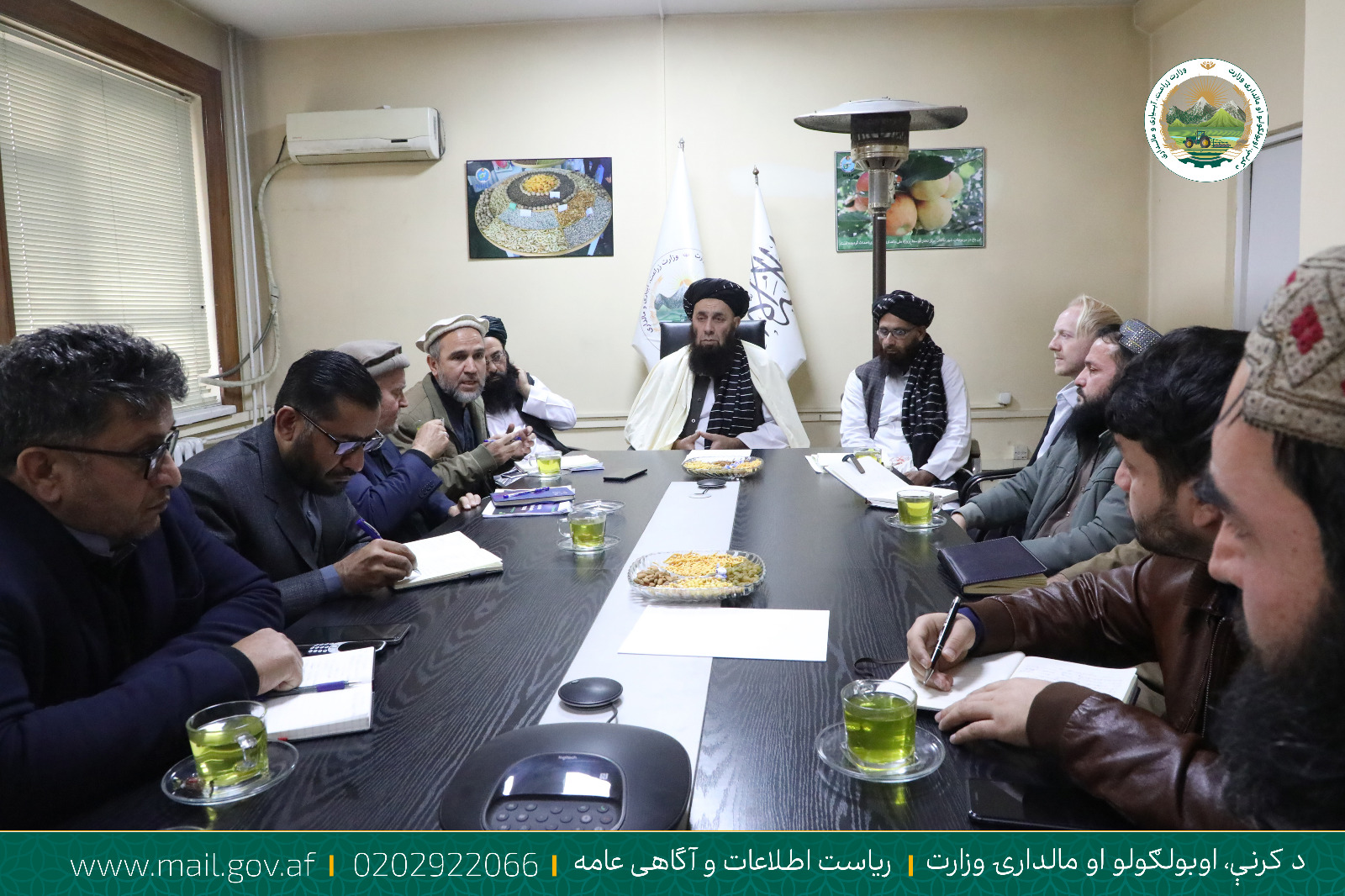 دیدار معین زراعت و مالداری با مسئولان موسسات همکار
