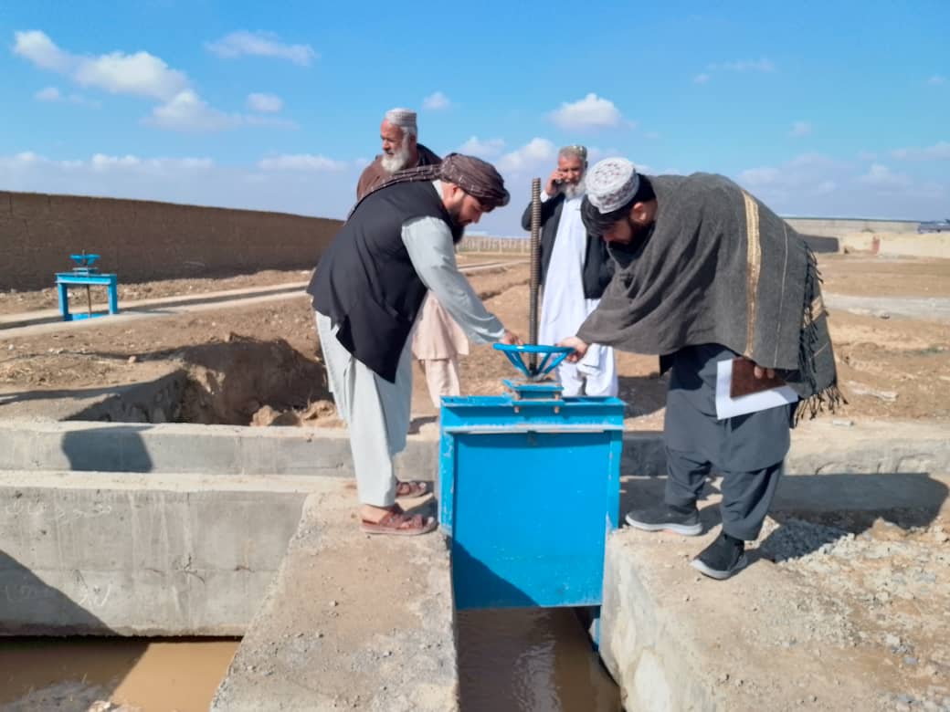 فراه کې د څلورو اوبولګولو کانالونو د رغونې پایلې وارزول شوې