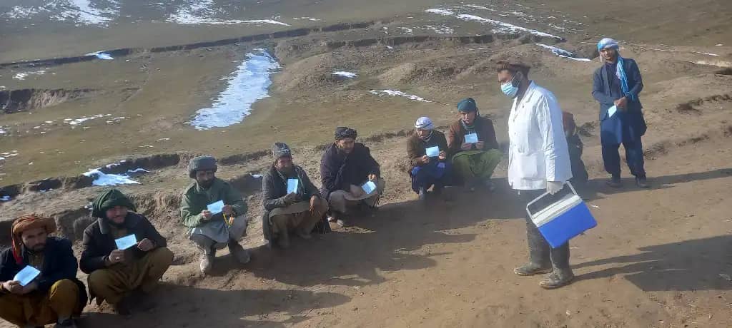 تطبیق کمپاین واکسین بیماری طبق و طاعون نشخوارکنندگان کوچک در ولسوالیهای زاری و مارمل ولایت بلخ