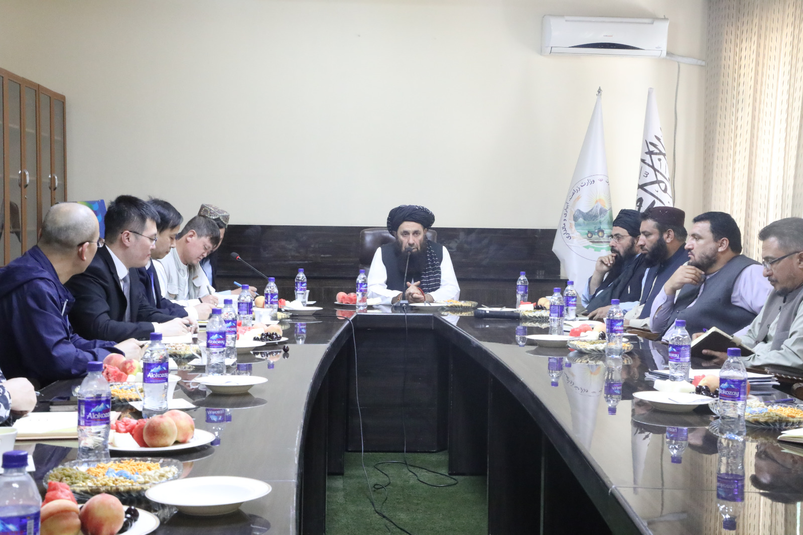 د کرنې وزارت د کرنې او مالدارۍ مرستیال د چین هېواد له پلاوي سره وکتل