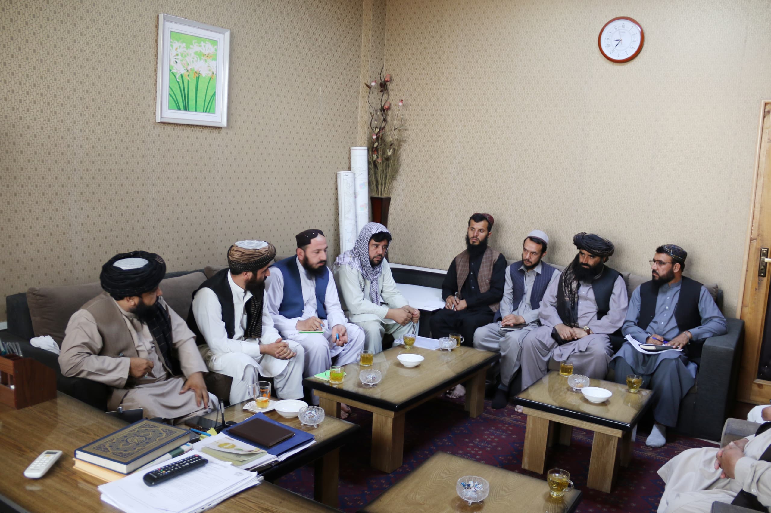 د کرنې وزارت د اراضۍ لوی ریاست کې د للندر (شاه توت) بند د ځمکو د تصفيې او بیې ټاکنې په موخه غونډه دايره شوه