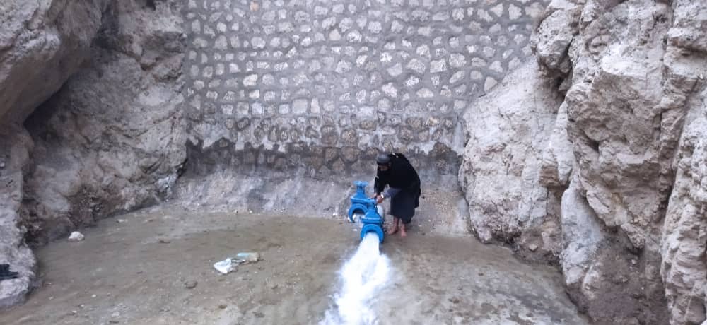 تکمیل پروژه چکدم سنگی در قریه ده‌سبز ولسوالی خیبر ولایت فاریاب