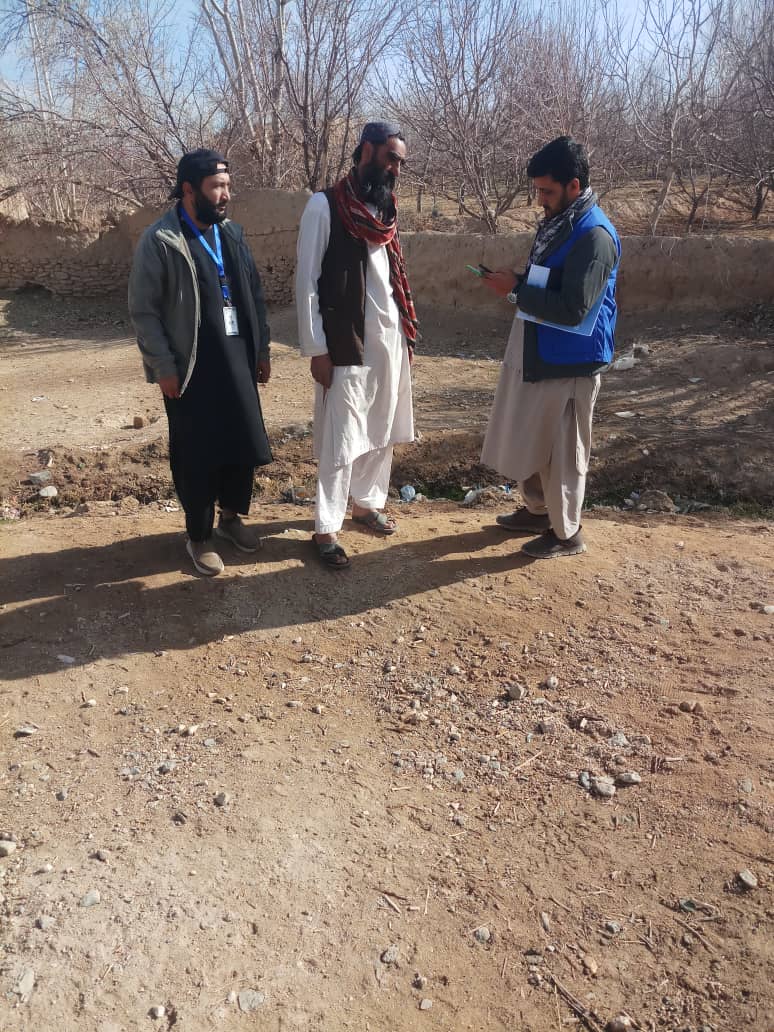 د میدان وردګو جغتو کې پر یوشمېر بزګرانو د نخودو اصلاح شوي تخمونه وېشل کېږي