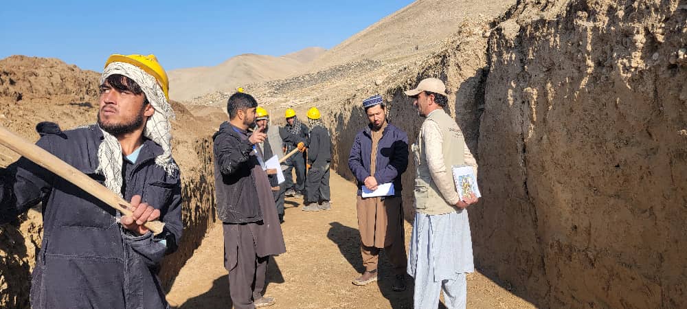 بازدید و نظارت از شماری از  پروژه‌های آبیاری  در بخش زراعت در ولایت بدخشان 