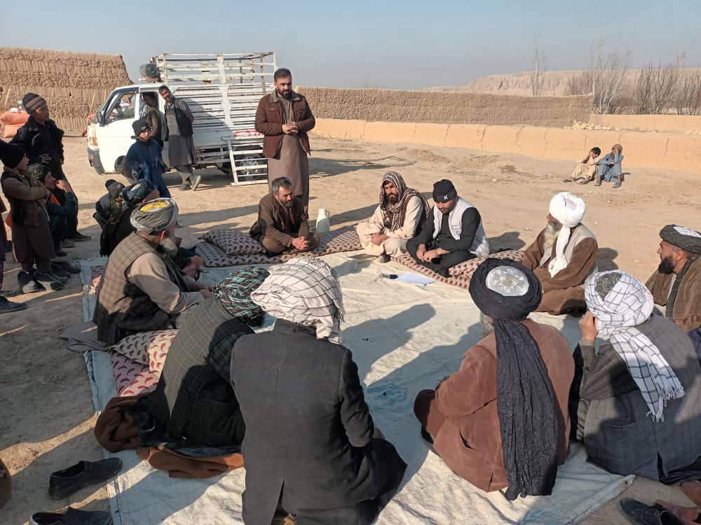 توزیع وسایل حیوانی برای مالداران در ولسوالی چمتال بلخ