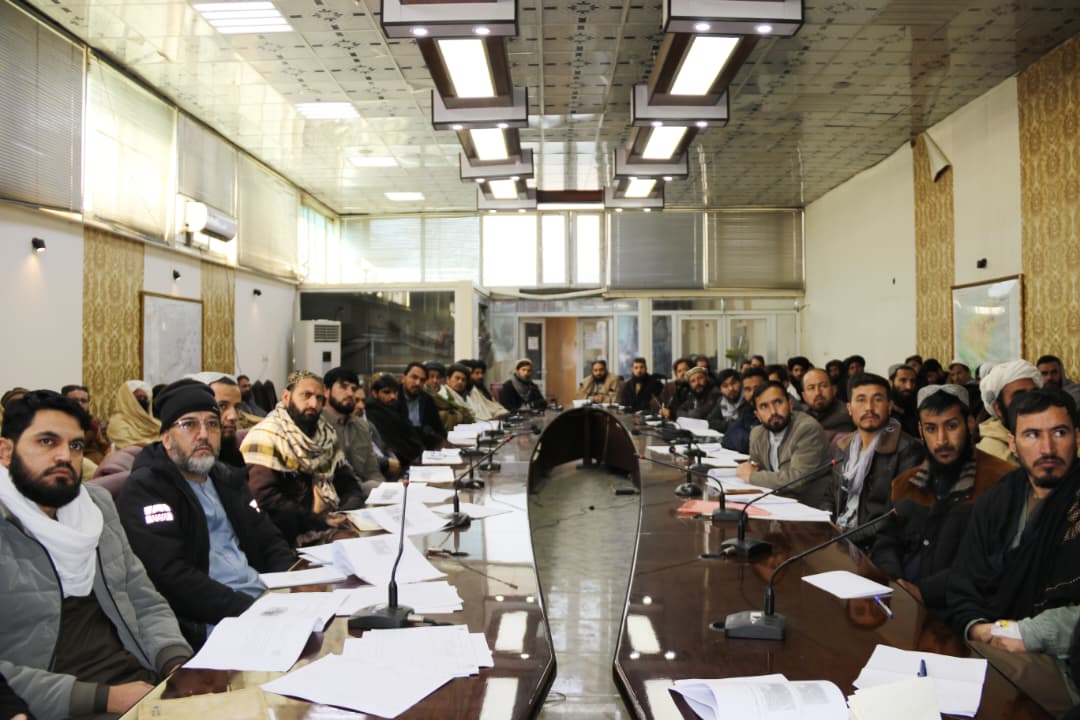 دکرنې وزارت د جیوديزي او تصفيې په برخه کې نوي ګمارل شوي کارکوونکو ته روزنيز ورکشاپ دایر شو 