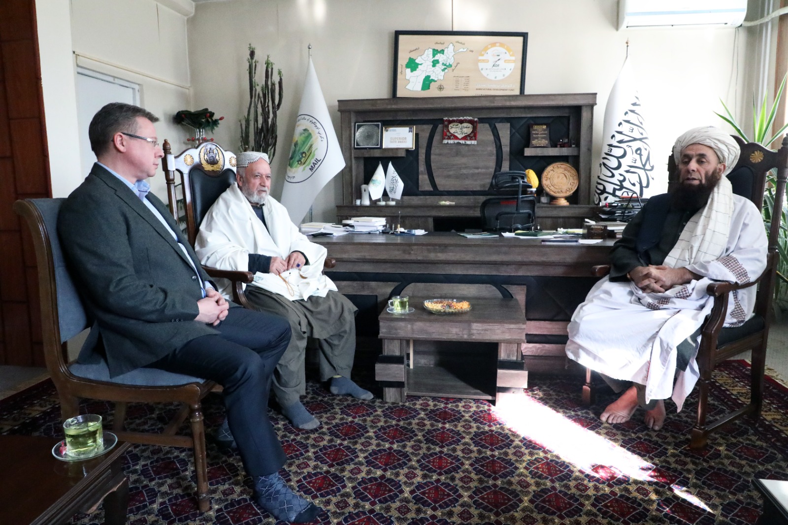 د کرنې او مالدارۍ مرستیال د درېیو روسي شرکتونو له چارواکو سره وکتل