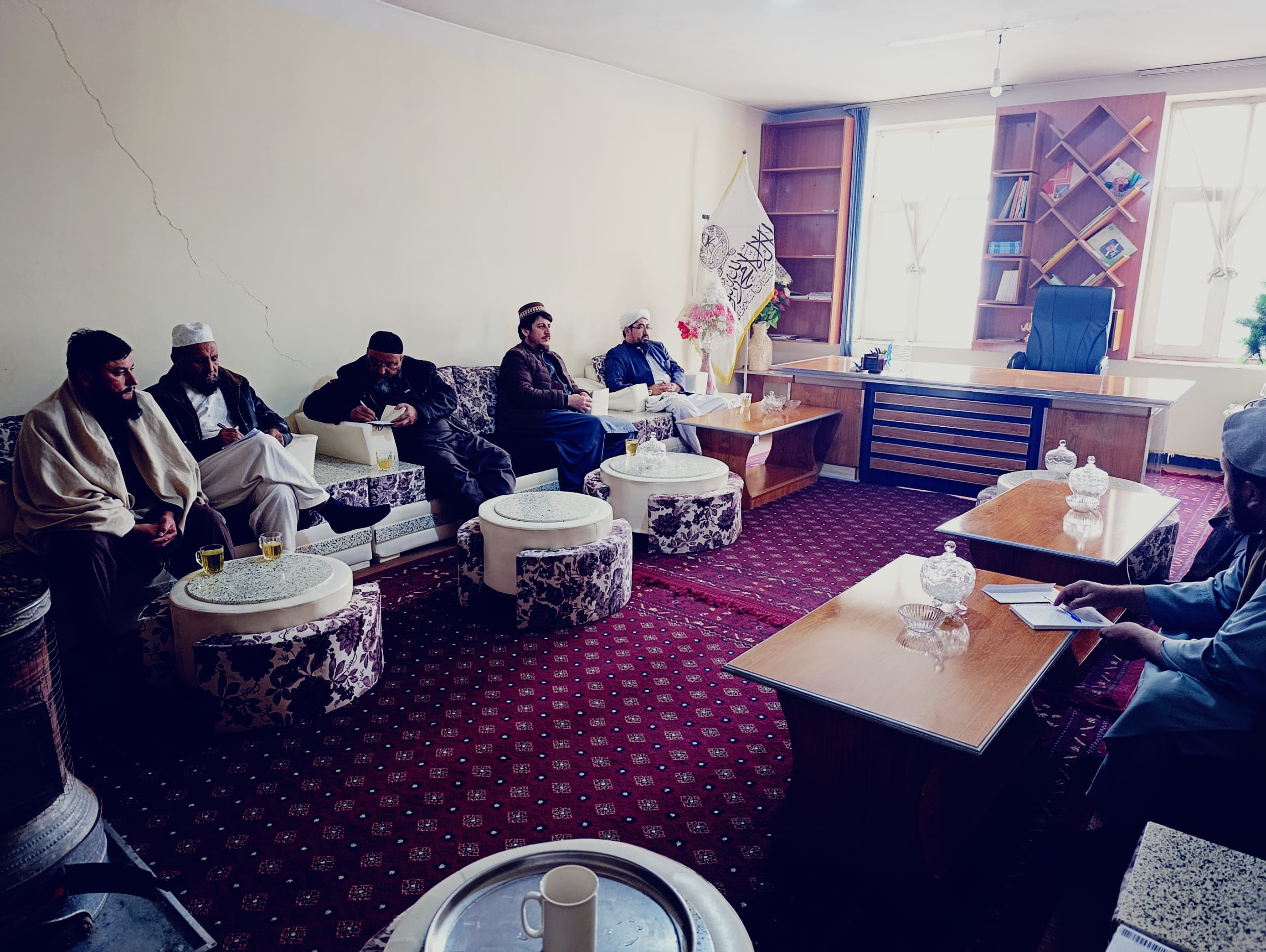 دیدار هیأت اعزامی مقام وزارت زراعت  با رئیس زراعت تخار