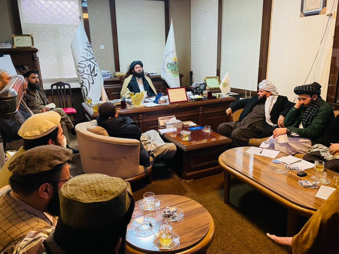 برگزاری جلسه بررسی و تسریع روند تطبیق پروژه‌های انکشافی منابع طبیعی در ۳۴ ولایت کشور (15495)