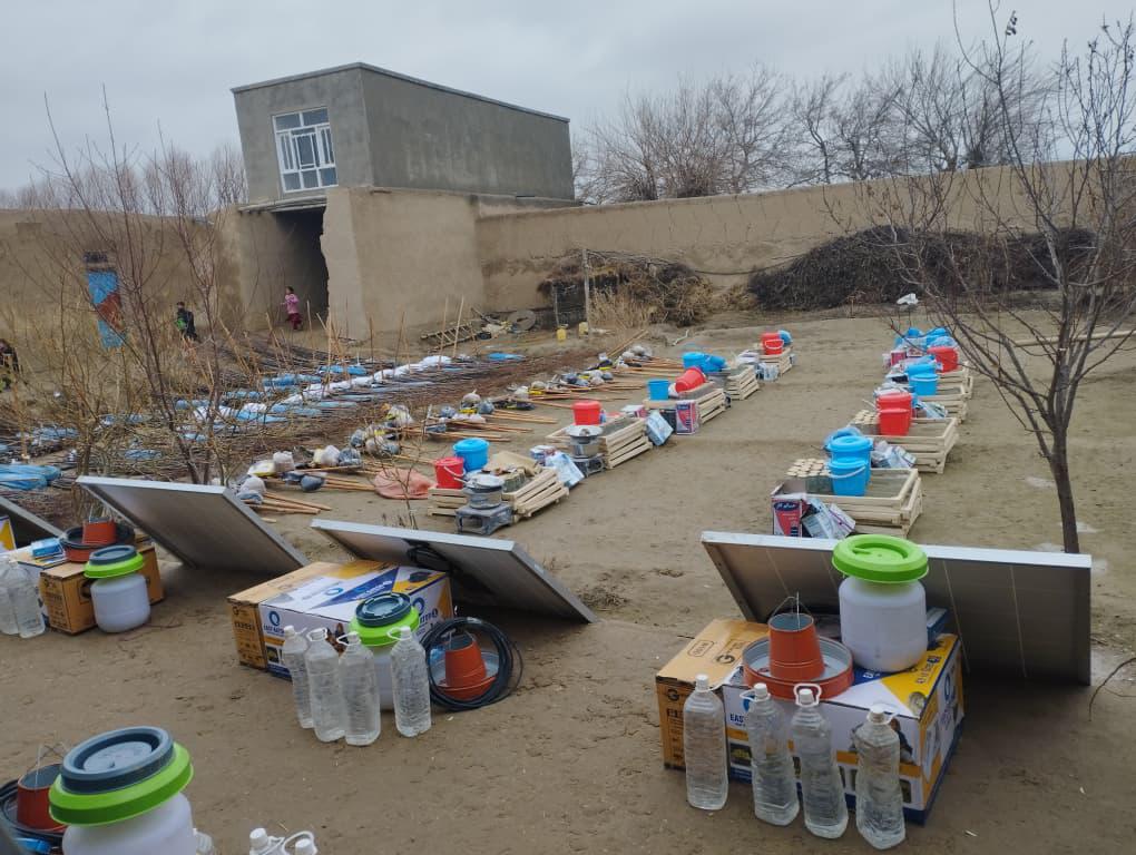 توزیع وسایل زراعتی برای زنان در ولسوالی چمتال بلخ