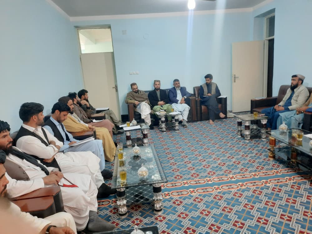 برگزاری جلسه سکتوری ریاست زراعت و انکشاف دهات ولایت نیمروز