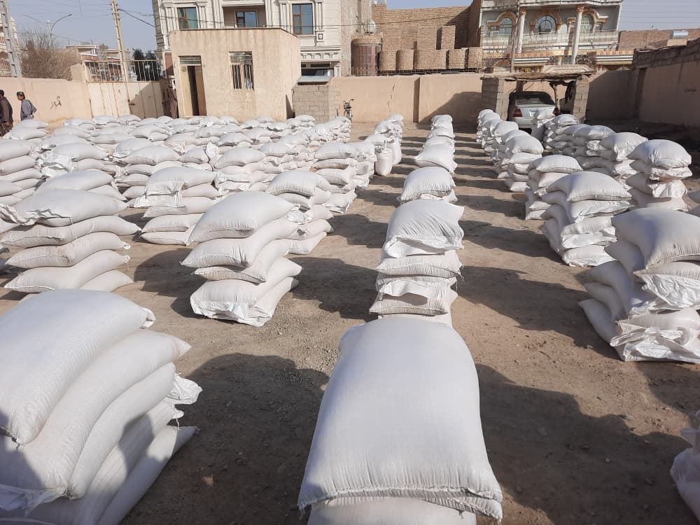 آغاز روند توزیع گندم و پول نقد برای مهاجرین در نیمروز