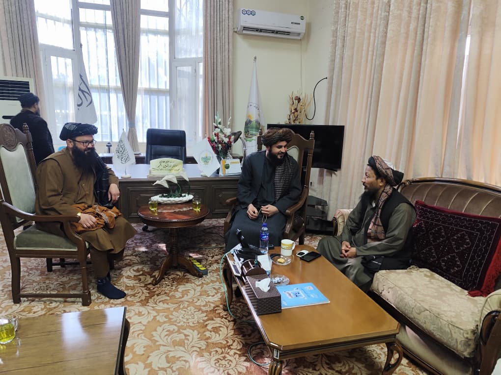 دیدار معین مالی و اداری وزارت زراعت با آمر امنیت داخلی قومندانی امنیه جوزجان