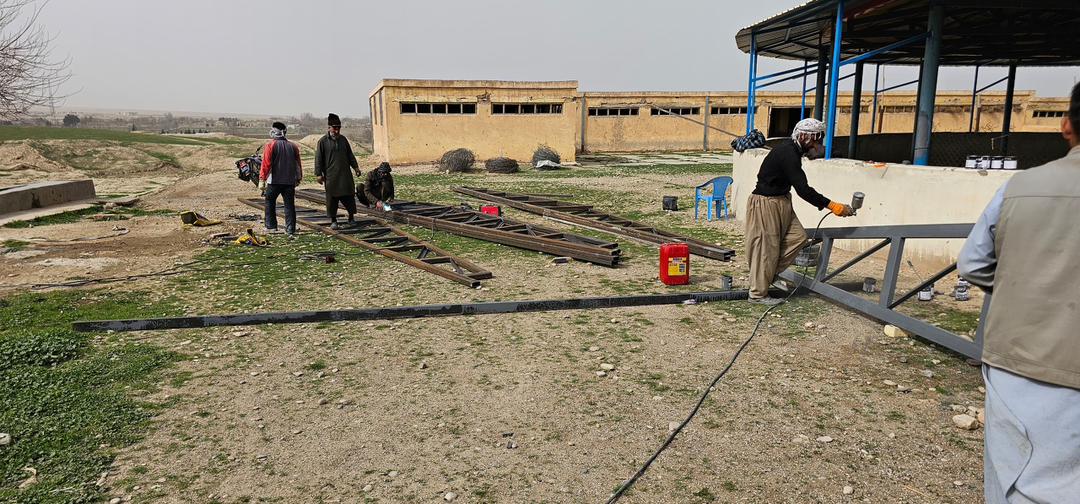 بازدید از روند ترمیم فارم قره‌قل در بلخ