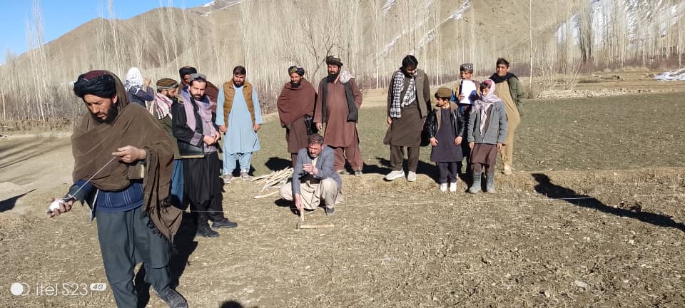 د میدان وردګو دایمیرداد ولسوالی کې د مڼو او ناکو بڼونه جوړېږي