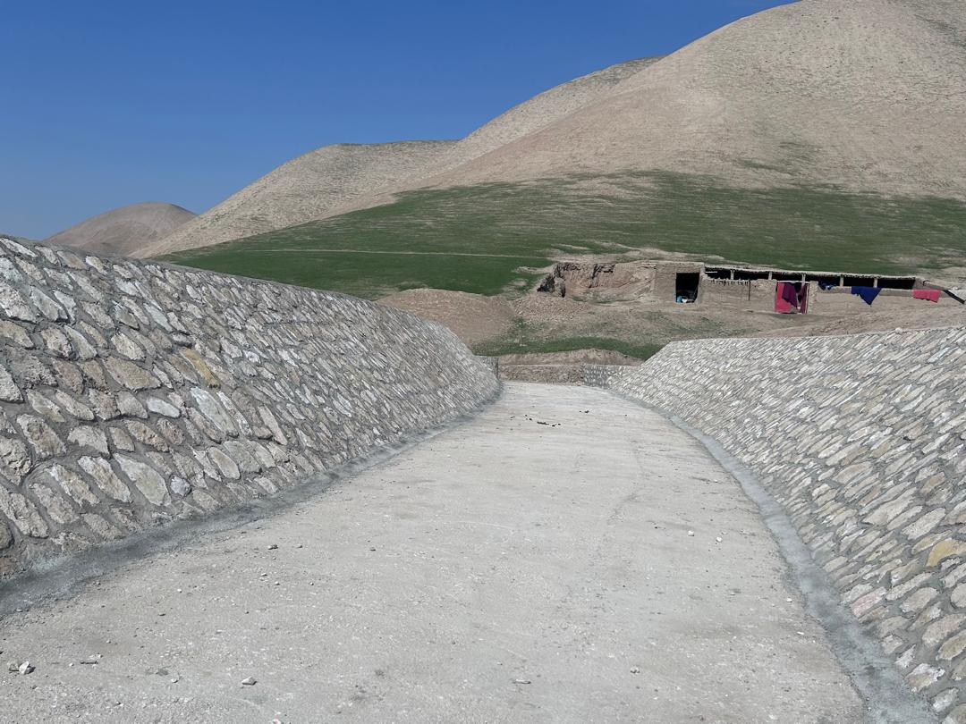 تکمیل کار اعمار یک چکدم خاکی در ولسوالی خواجه‌سبزپوش فاریاب