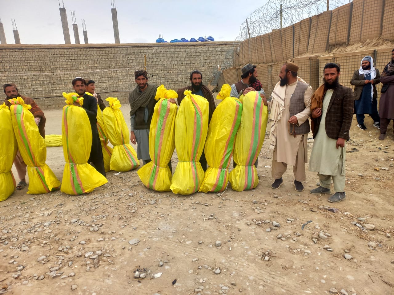 د پکتیکا ولایت د یحی‌خېل، جاني‌خېل او ډېله ولسوالیو کې د بادامو مثمرو نیالګیو وېش