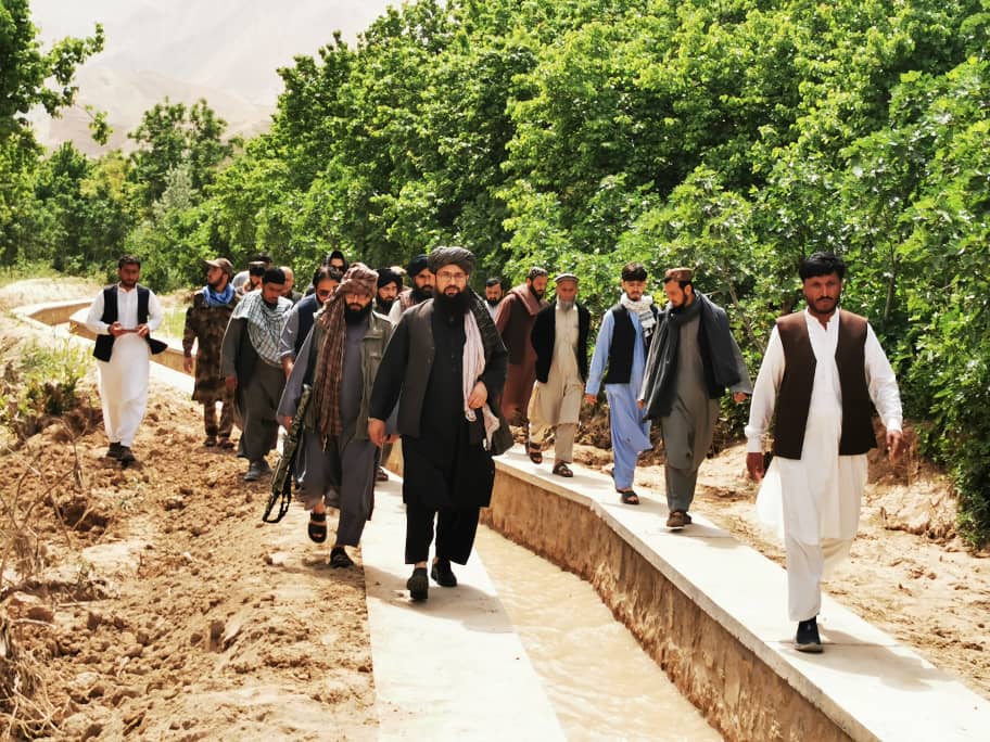 افتتاح و بهره‌برداری یک کانال زراعتی در ولسوالی خلم سمنگان