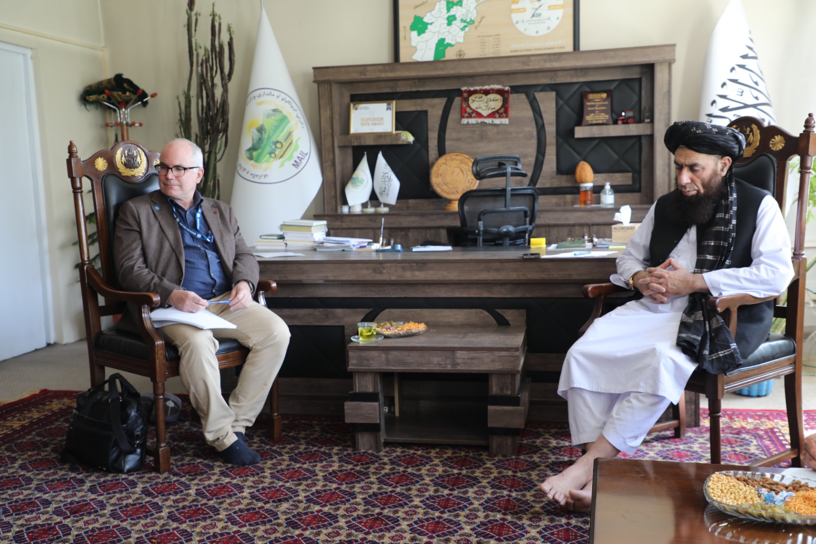 دیدار معین زراعت و مالداری با مسئولان سازمان خوراک و زراعت ملل متحد