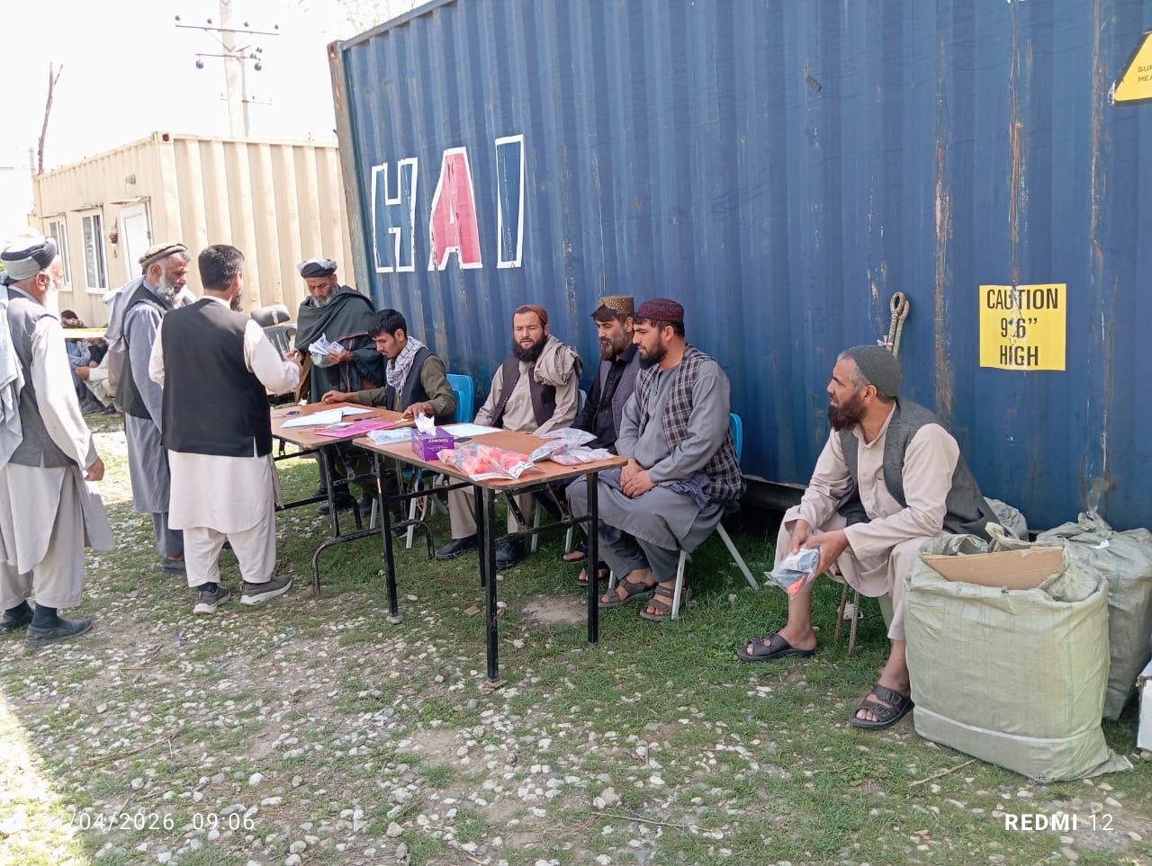 توزیع تخم سبزیجات و وسایل کاری برای ۱۴۷ دهقان در ولسوالی شکردره کابل