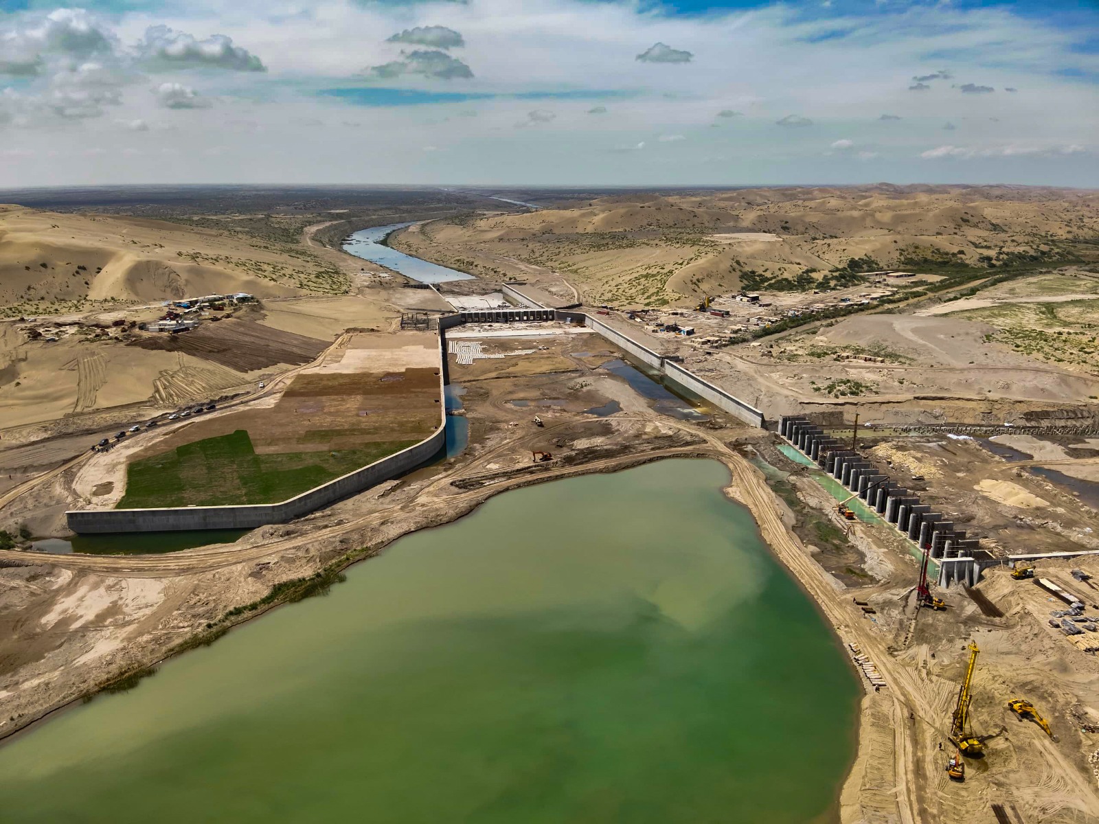 دیدار هیئت بلندپایه از کانال بزرگ و ملی قوش‌تپه