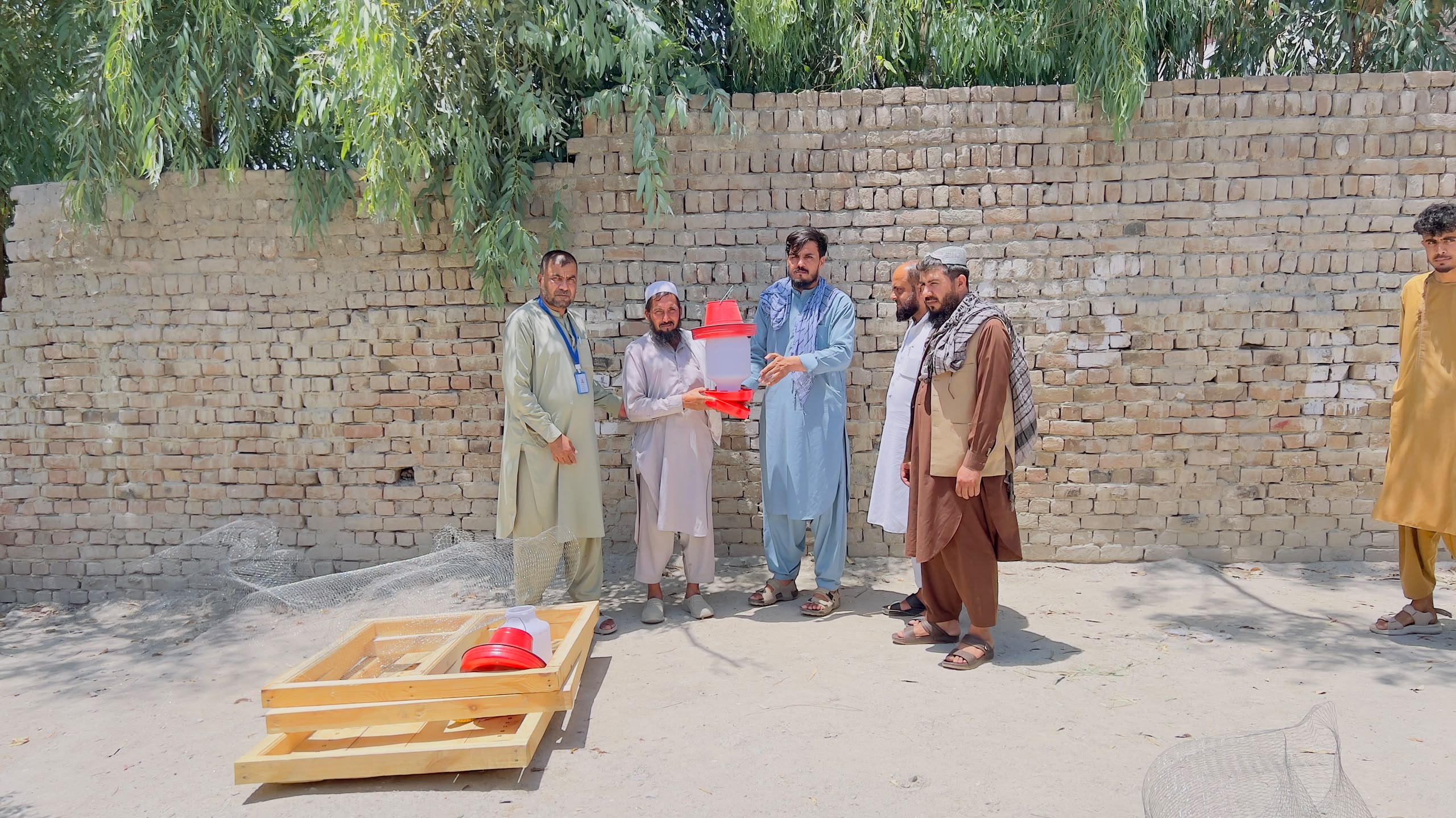 د ننګرهار دکرنې ریاست: جلال‌آباد ښار کې پر یوشمېر راستنو شوو او کونډو کورنیو د چرګانو روزنې توکي ووېشل شول