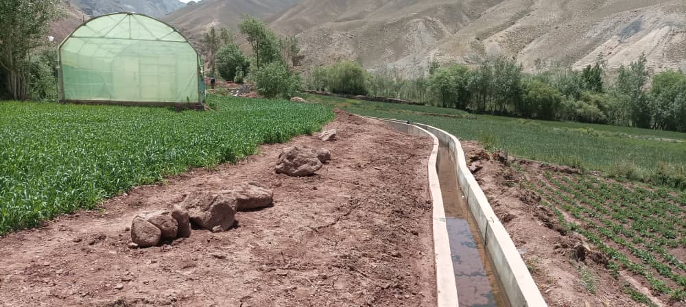 نظارت از روند اعمار کانال آبیاری قریه سرقول توپچی در بامیان