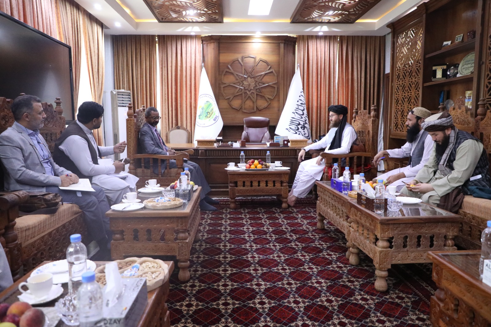 وزیر زراعت با رئیس برنامه توسعه سازمان ملل متحد در افغانستان دیدار کرد