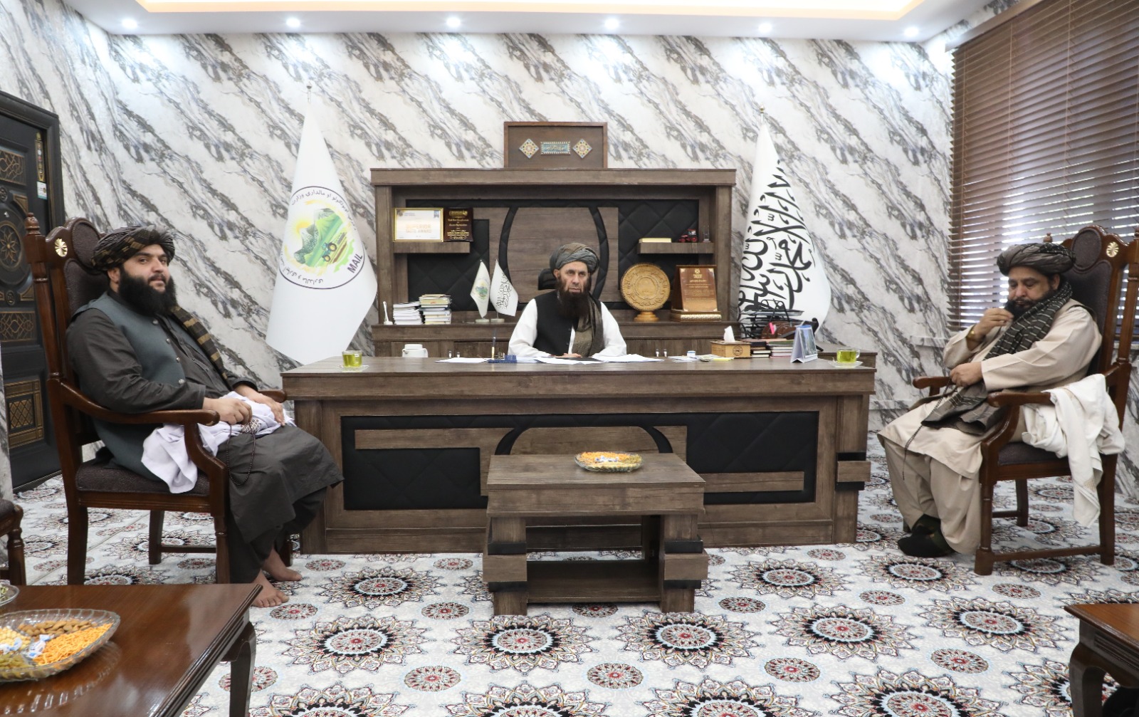 د کرنې او مالدارۍ مرستیال په افغانستان کې د سي‌آراس مؤسسې له چارواکو سره وکتل