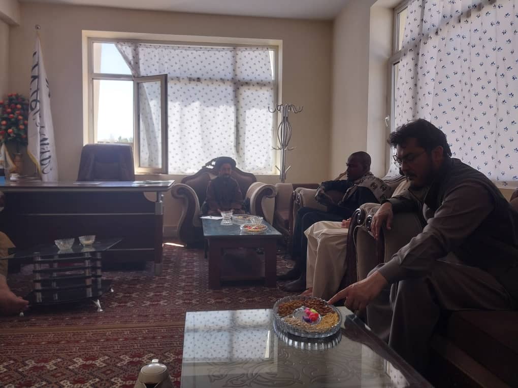 دیدار مسئول دفتر ولایتی مؤسسه اقدام علیه گرسنگی با سرپرست ریاست زراعت غور