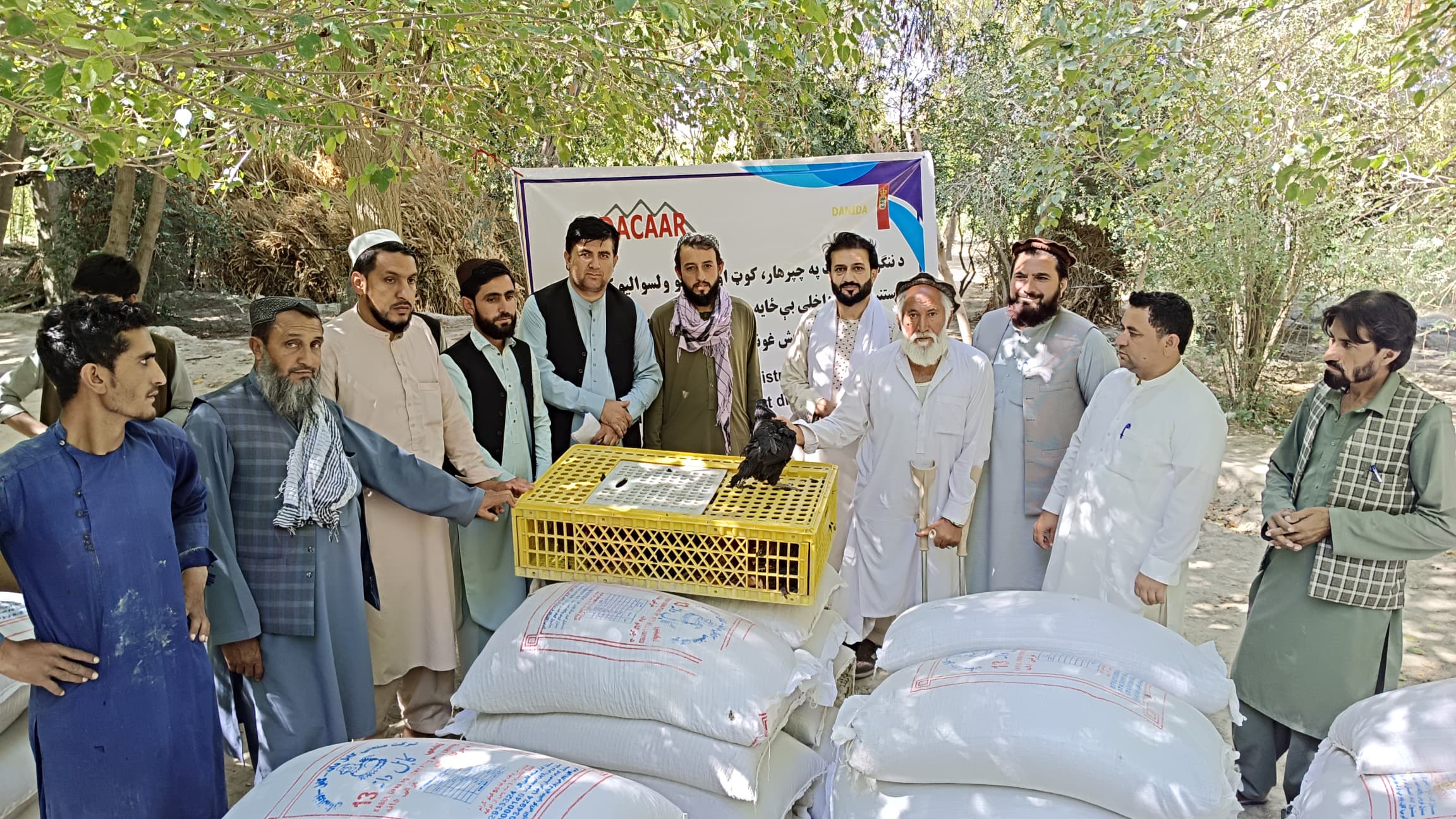 ننګرهار  کې ٦٠ بې وزله کورنیو سره د هګیو چرګانو مرسته وشوه